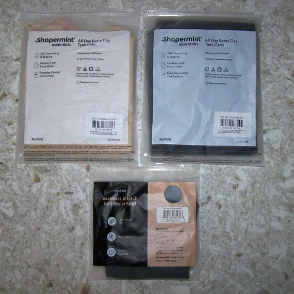 Shapermint 3 pc set - 2 Every Day Tank Camis XXL + 1 Brief - Picture 2 of 3